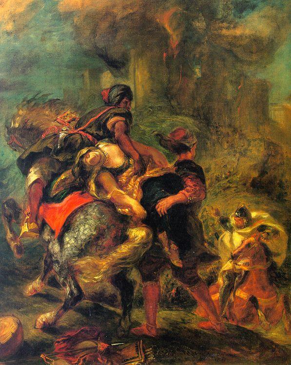 Eugene Delacroix The Abduction of Rebecca oil painting image
